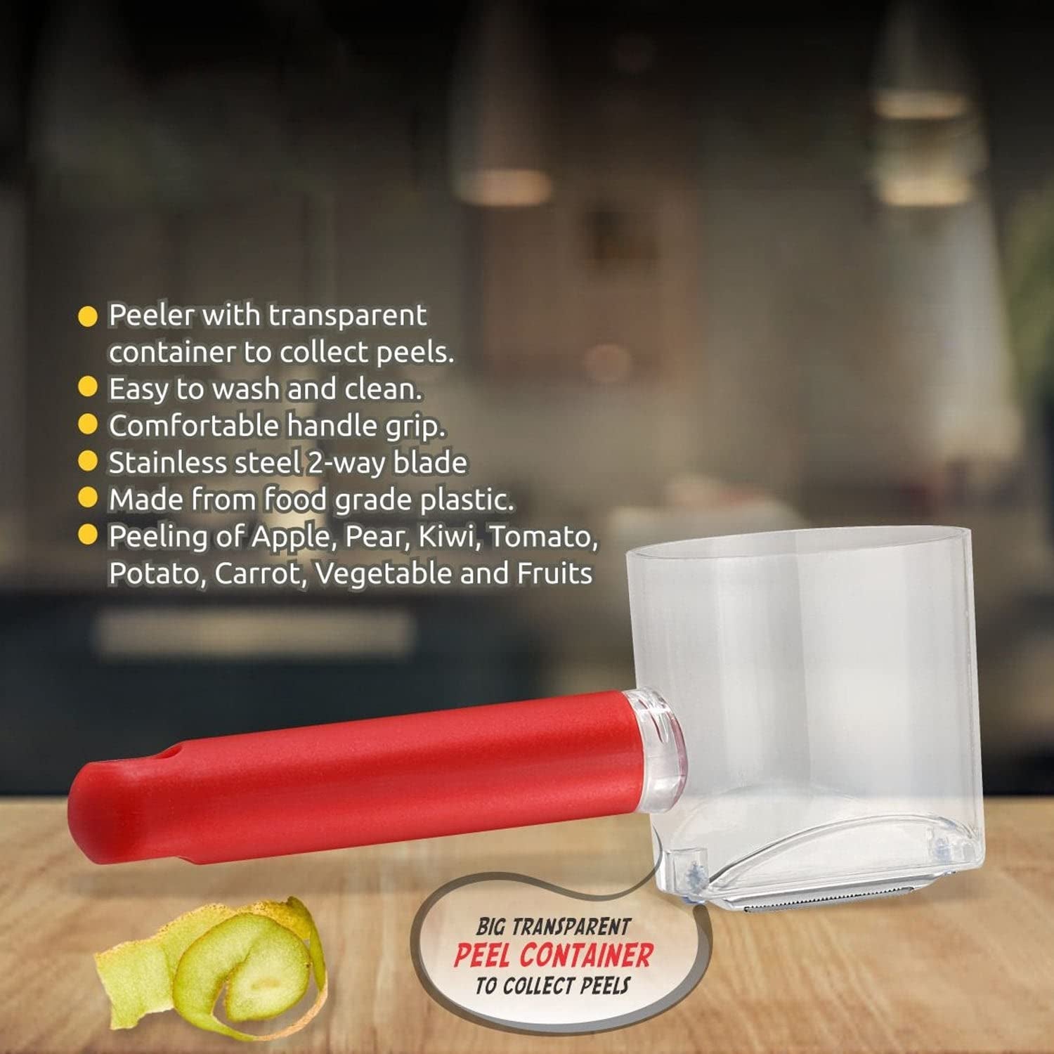 Home Kitchen Cooking Tools Peeler With Container (X296) - Image 5