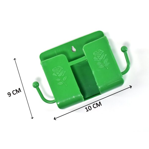 Wall Mounted Storage Box / Remote Storage Organizer Case with 2 Side Hanging Hooks (4 Pcs Set)(X522) - Image 4