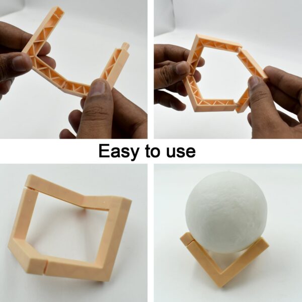 3D Power Moon Lamp with Touch Control Adjust Brightness / One color (X455) - Image 2