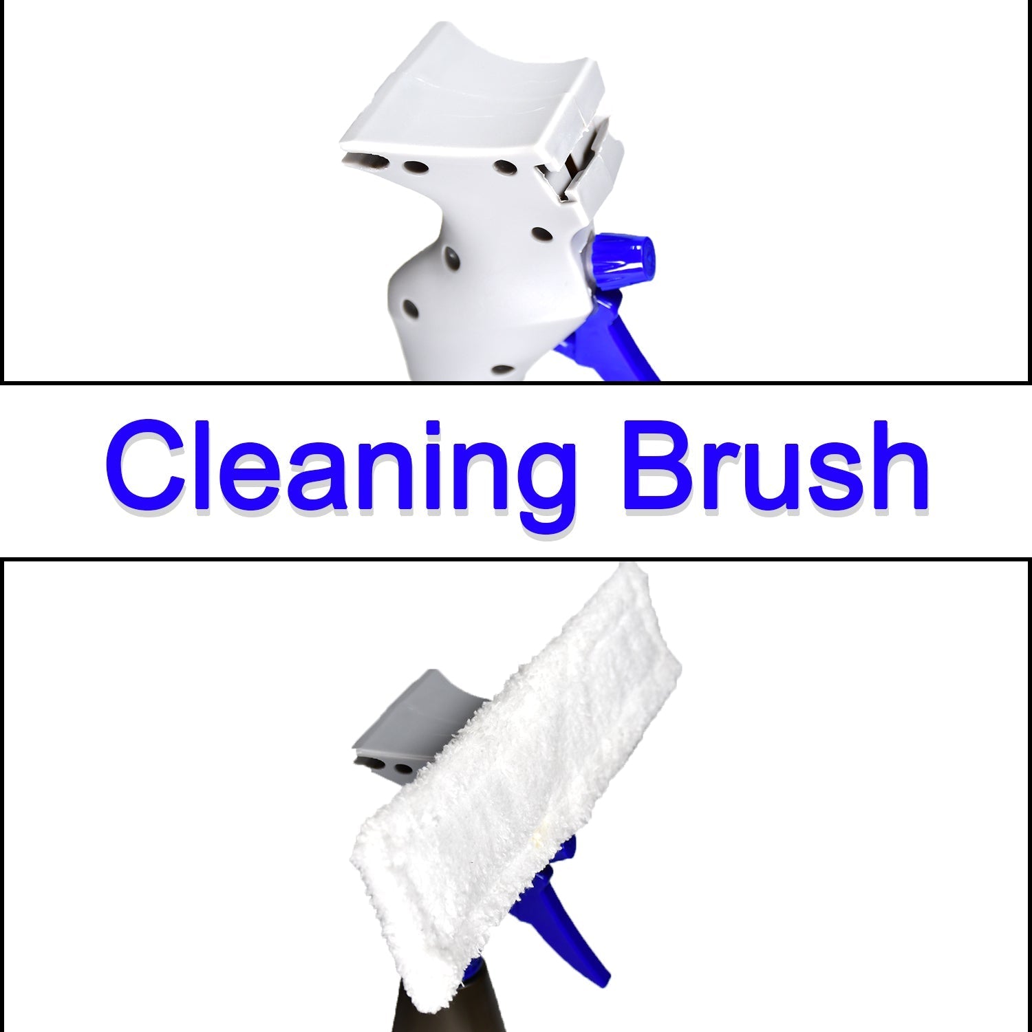 Plastic Easy Glass Cleaner 3 in 1 Spray Type Cleaning Brush, Pack of 1 - Image 5