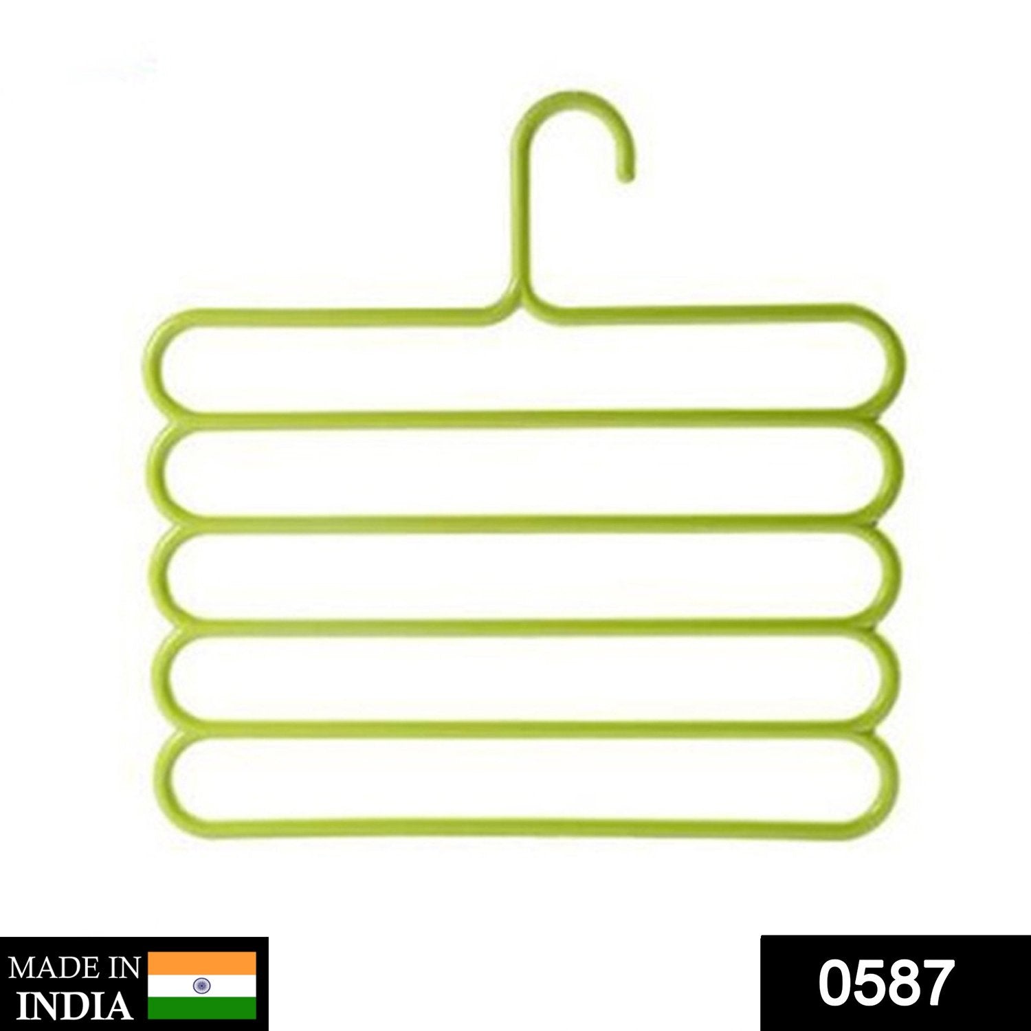 5 in 1 Multipurpose Plastic Hanger, Assorted (5-Layer) - Image 2