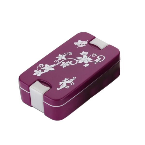 Leak-Proof Airtight Lunch Box with Spoon, 2 Compartments - Image 4