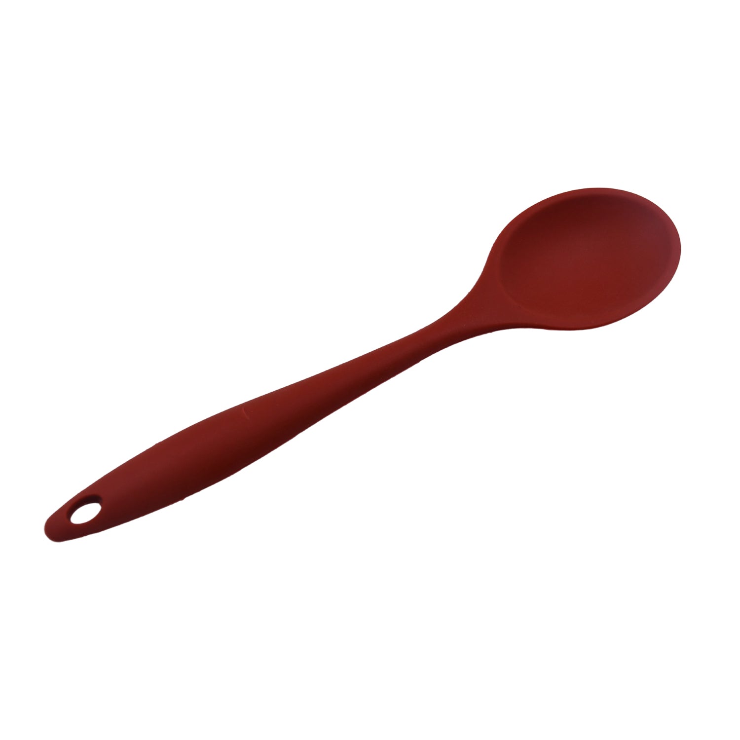 HEAT RESISTANT SILICONE BASTING SPOON NON-STICK SPOON HYGIENIC SOLID COATING COOKWARE KITCHEN TOOLS (27CM) - Image 4