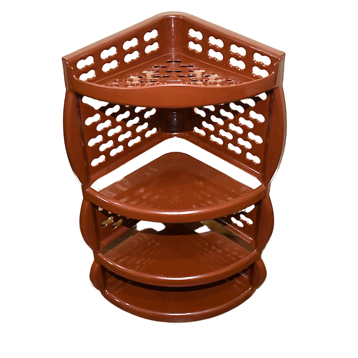 Multi Purpose Plastic Corner Rack a Stylish Storage Shelf for Kitchen / Living Room / Bathroom (1 Pc / 3 Layer ) - Image 4