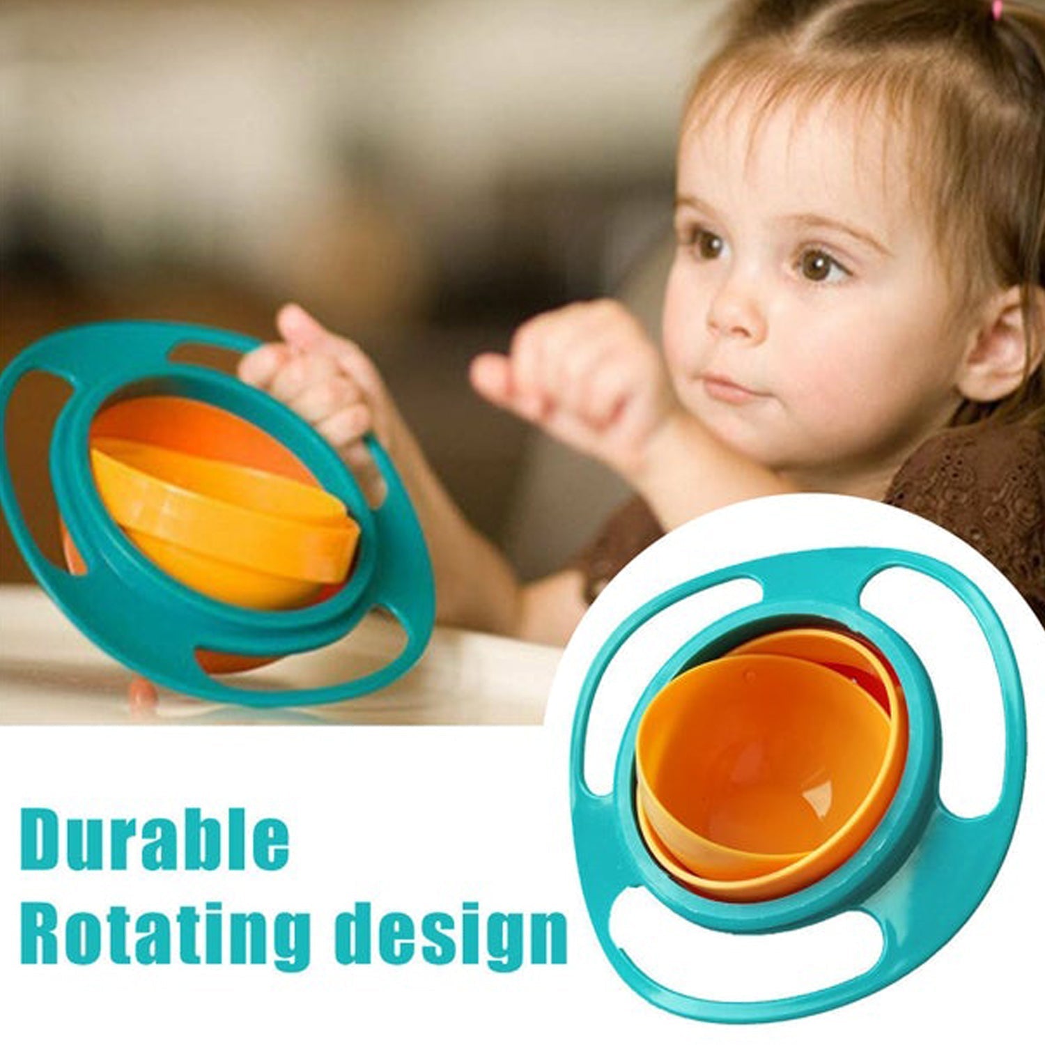 Rotating Baby Bowl used for serving food to kids and toddlers etc. (MKK+X76) - Image 6
