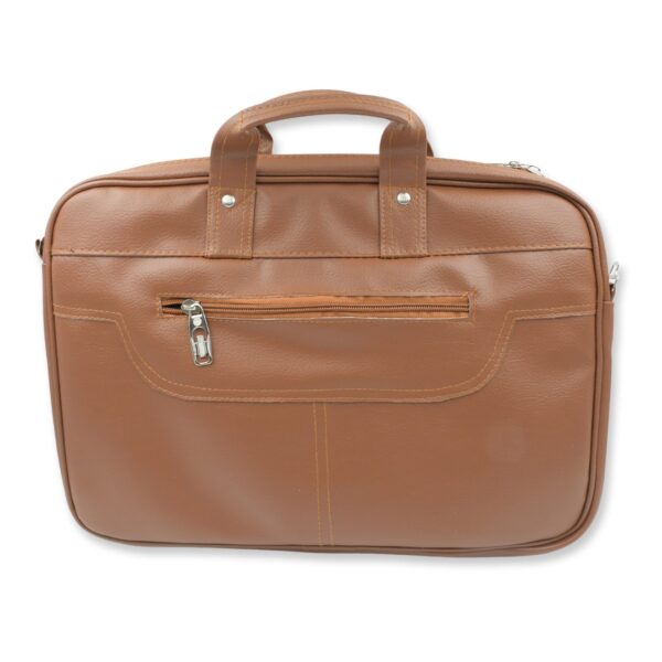 Multipurpose Bag, Shoulder Side Bag Office Laptop Faux Leather Executive Formal Laptop & MacBook Messenger / Office / Travel / Business / Shoulder / Hand / Sling Bag for Men Women with Multiple compartments - Image 4