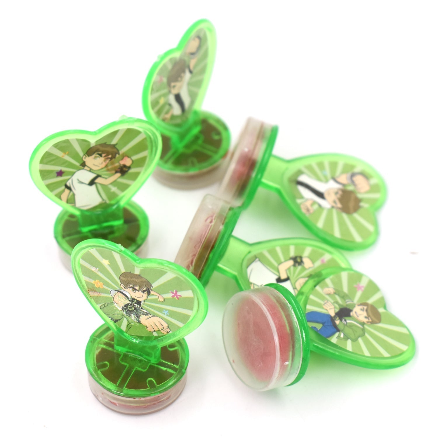 Unique Cartoon character Heart Shape Stamps 6 pieces for Kids Motivation and Reward Theme Prefect Gift for Teachers, Parents and Students (Multicolor) (X1025) - Image 6