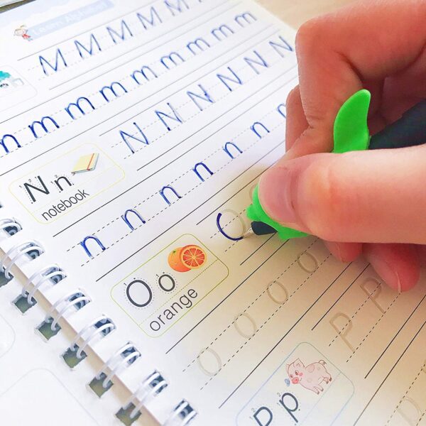 4 Pc Magic Copybook widely used by kids, children’s and even adults also to write down important things over it while emergencies etc.(X394) - Image 7