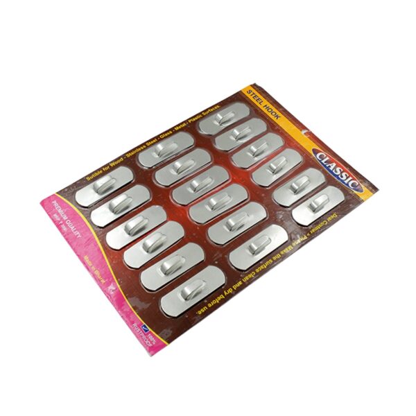 Stainless Steel Wall Hanging Hook 18pc - Image 4