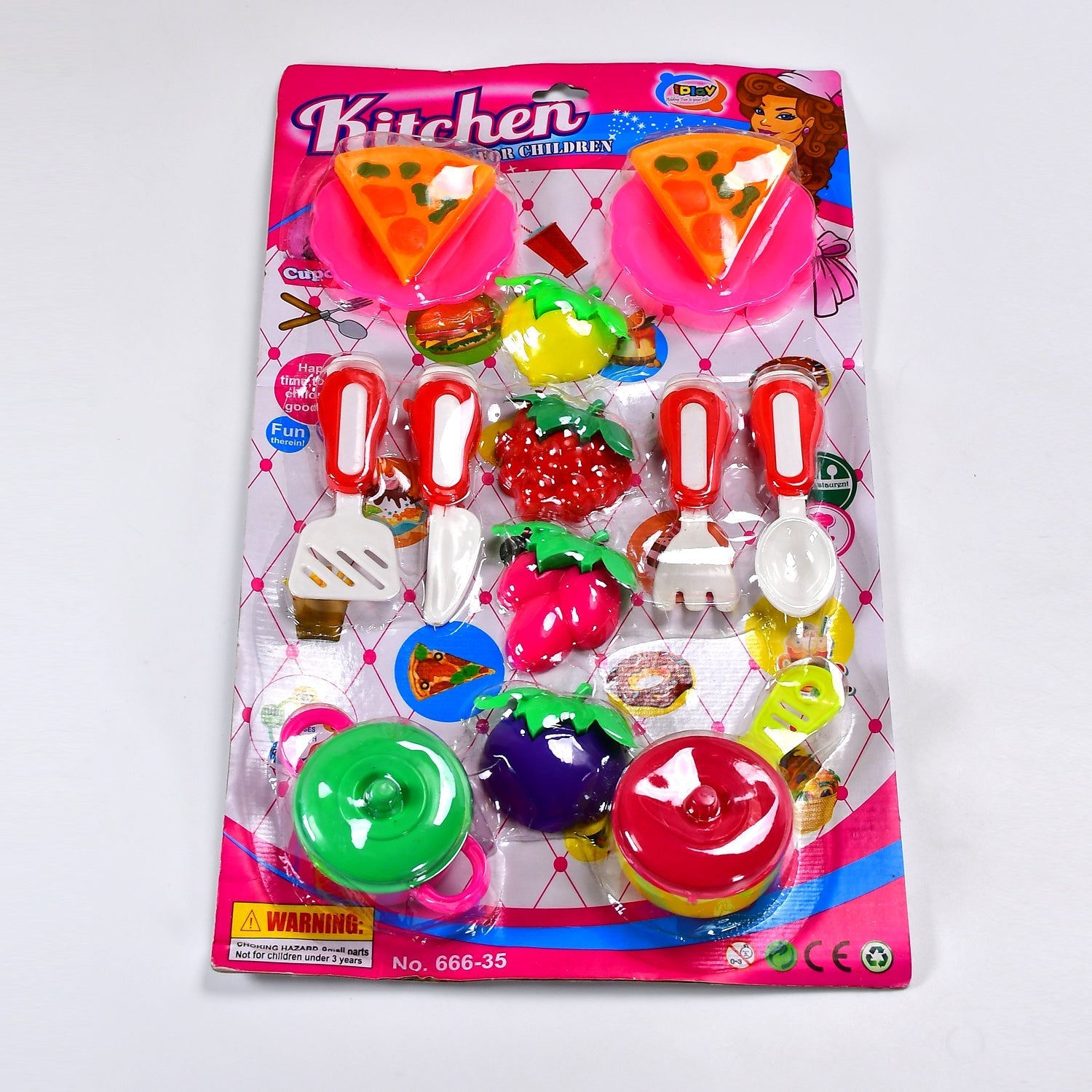 Plastic Kitchen Set Tea Party Kitchen Set Toy for Girls Boys - Image 4