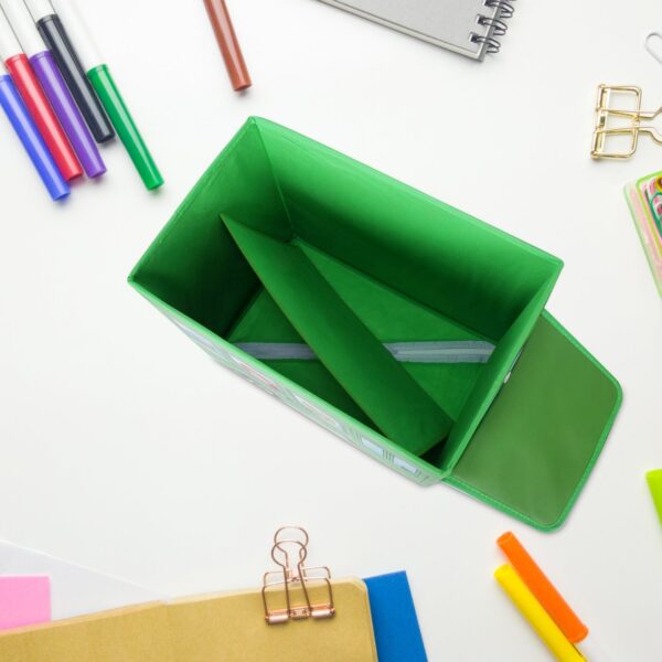 Foldable Bus Shape Toy Box Storage with Lid for Storage (Mix Color & Design ) (X469) - Image 2