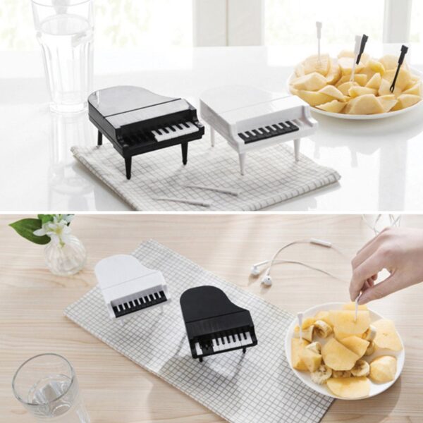 10 Pc Piano Fruit Forks: Fun & Functional for Snacks (1 Set)(MKK-X78) - Image 3