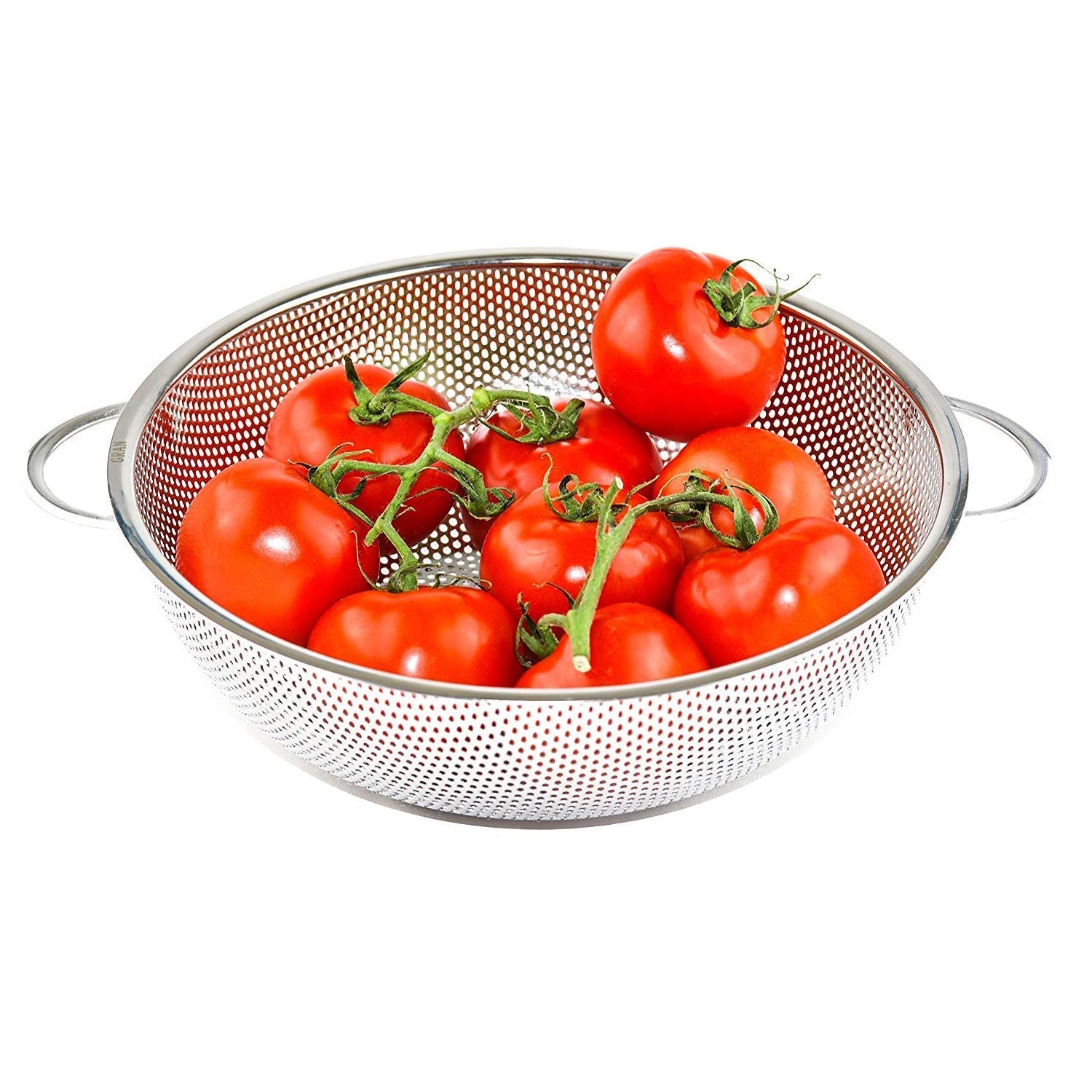 Stainless Steel Colander with Handle, Large Metal Mesh Basket Strainer for Pasta, Spaghetti, Berry, Veggies, Fruits, Kitchen Food Colander, Safe (1 pc / 25.5 cm) - Image 6