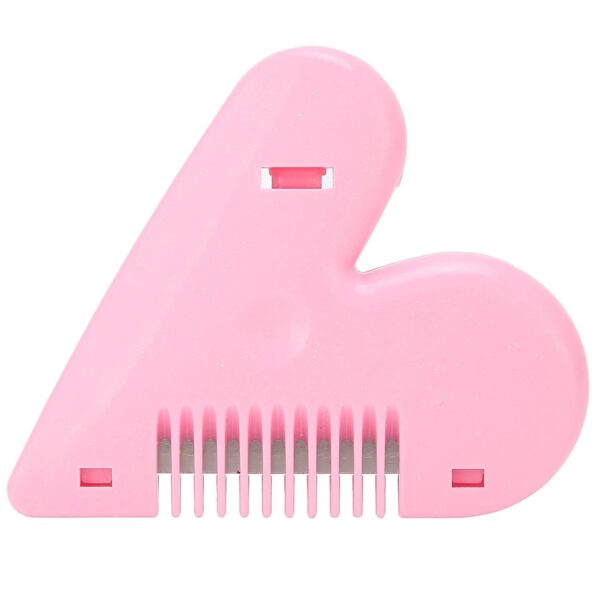 Heart Shape Plastic Hair Cutting Scissors for Baby Girls Lightweight Portable Hair Thinning Double‑Edge Stainless Steel Convenient for Hair Cutting for Hair Thinning (1 Pc ) - Image 4