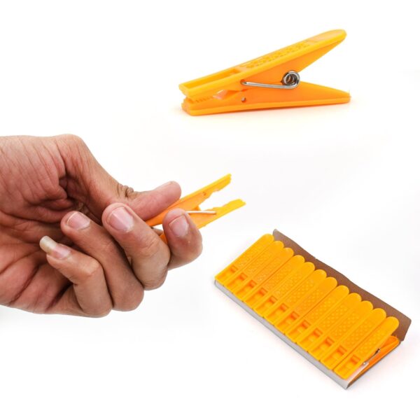 12 Pc Set Cloth Clip used in all kinds of household and official places for holding cloths and stuffs purposes. - Image 6