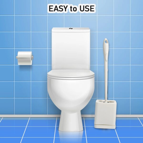 MKK-33-Toilet Brush Set with Holder – Long Handle Cleaning Tool - Image 3