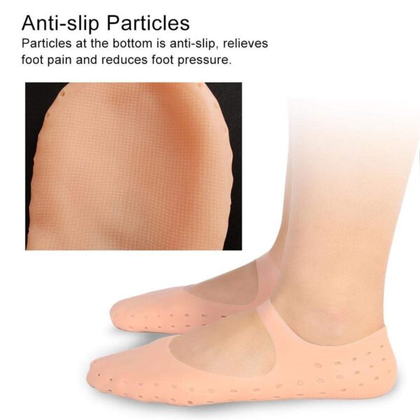 Anti Crack silicone Gel Foot Protector Moisturising Socks (X604) - Image 5