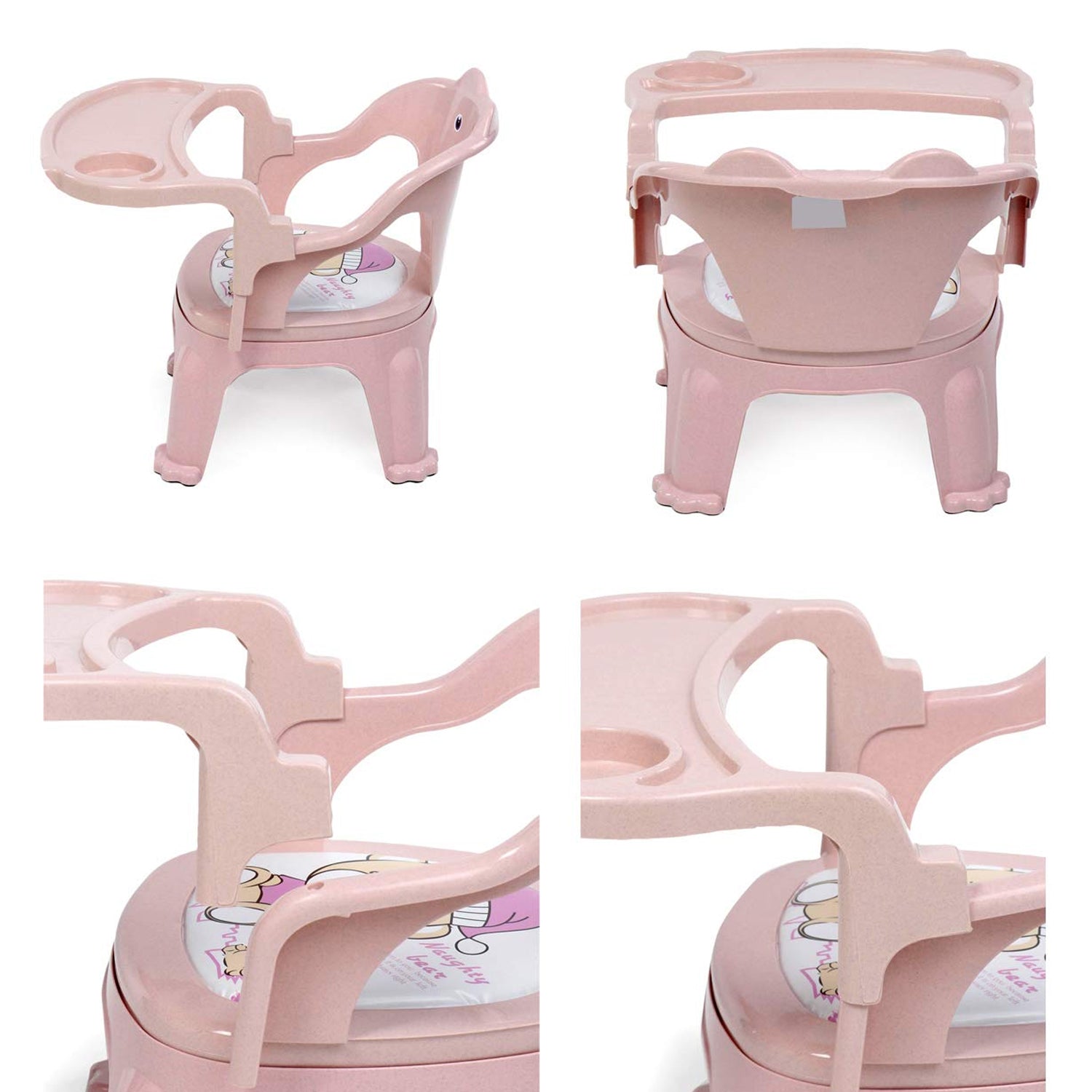 Baby Chair, with Tray Strong and Durable Plastic Chair for Kids/Plastic School Study Chair/Feeding Chair for Kids, Portable High Chair for Kids - Image 6