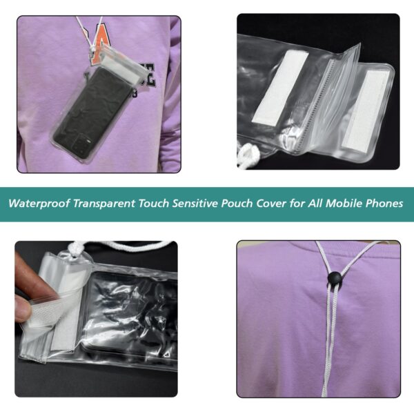 Waterproof Mobile Pouch (6.2 inch , Random Colour) - Image 8
