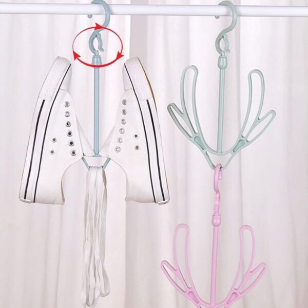 Shoes Drying Hanger, Rotatable Shoe Hanging Racks for Balcony Closet (1pc) (X996) - Image 5