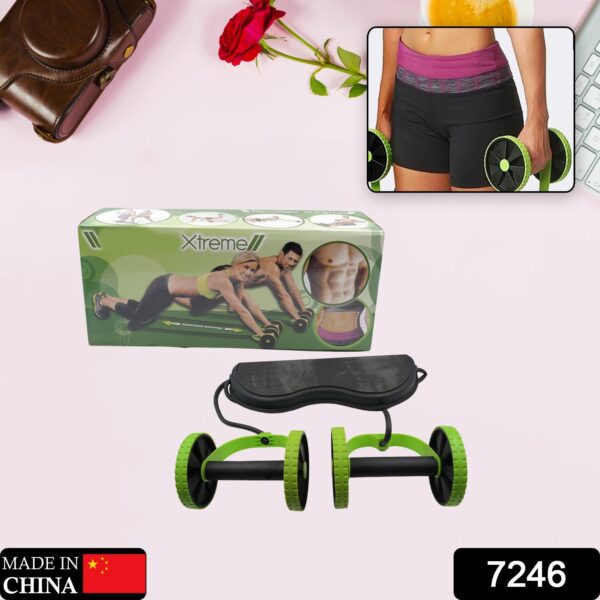 Professional Fitness Imported Ab Builder Ab Care Xtreme Fitness  Resistance Exerciser Resistance Tube Ab Slimmer Rope Exerciser Body Building Home Gym Trainer for Both Men & Women (1 Pc) - Image 2
