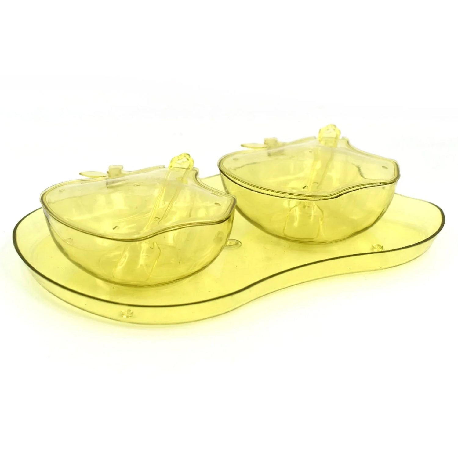 Apple Shape Tray Bowl Used For Serving Snacks And Various Food Stuffs. - Image 4