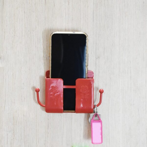 Wall Mounted Storage Box / Remote Storage Organizer Case with 2 Side Hanging Hooks (4 Pcs Set)(X522) - Image 5