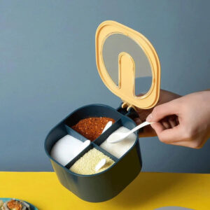 4 Section Fancy Masala Box And Fancy Masala Container Used For Storing Various Types Of Masalas Including In Kitchen Purposes. (MKK-X151)