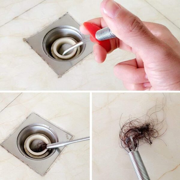 Drain Block Remover (90cm): Cleaning Tool for Pipes, Clogged Drains - Image 6
