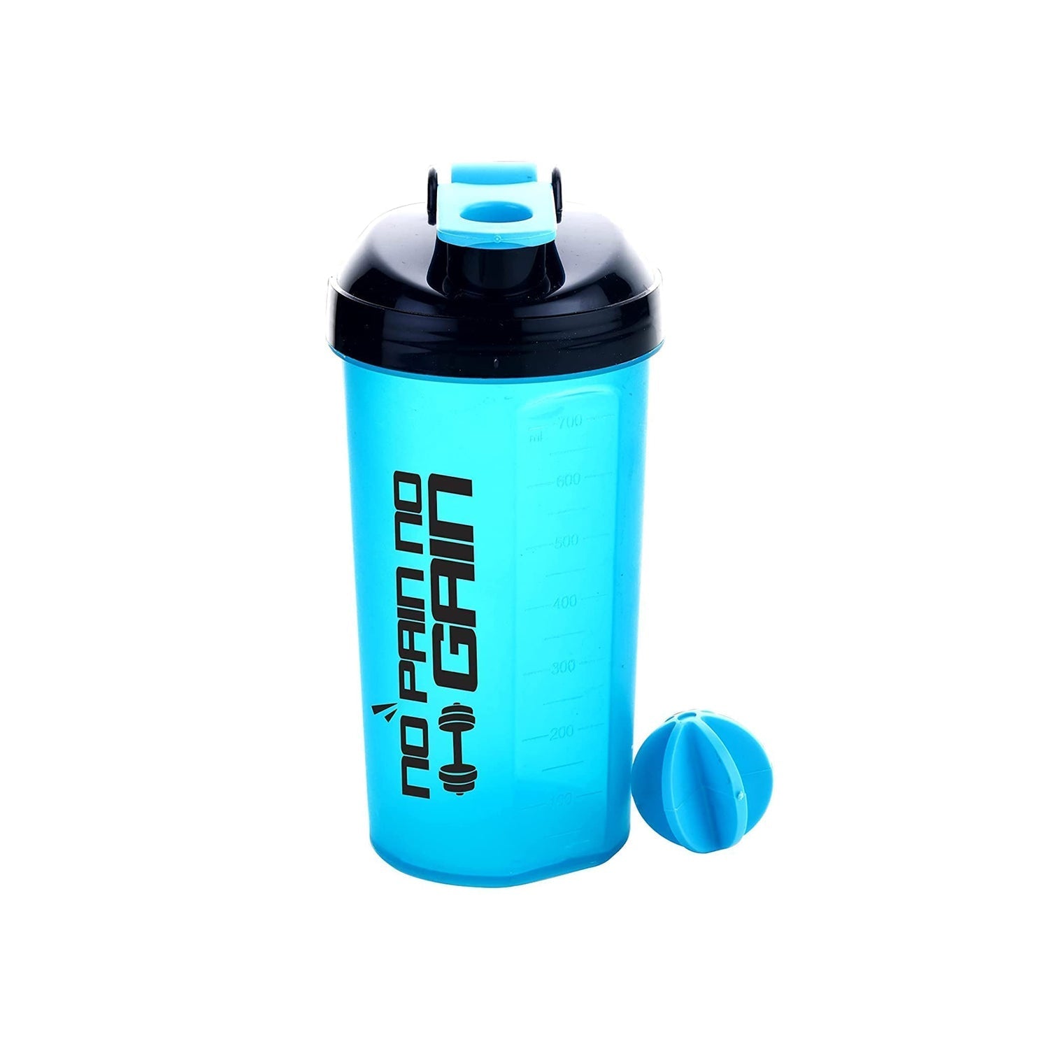 700ml Protein Shaker Bottle with Powder Storage 3-Compartment Gym Shake - Image 4