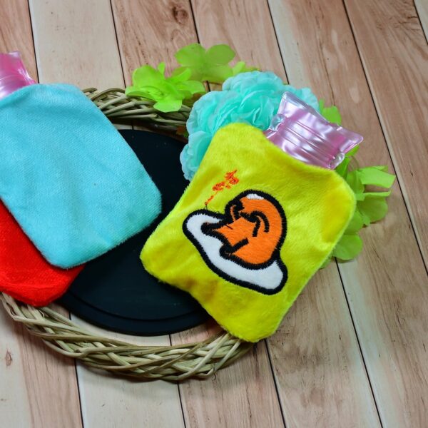 Yellow Duck Head Small Hot Water Bag with Cover for Pain Relief, Neck, Shoulder Pain and Hand, Feet Warmer, Menstrual Cramps. - Image 4
