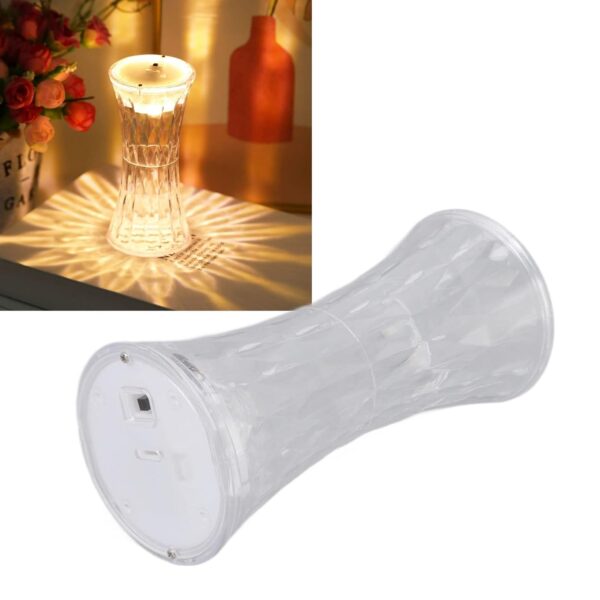 Crystal Lamp, Universal Night Light, Soft Lighting, Eye Protection for Nursery, Study, Bedroom Transparent Crystal Table Soft Lighting Multipurpose for Hotel for Office for Children's Room (12Pc MOQ) - Image 7