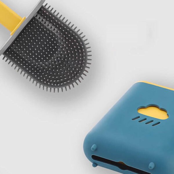 Silicone Toilet Brush with Holder (Without Box) (X602) - Image 10