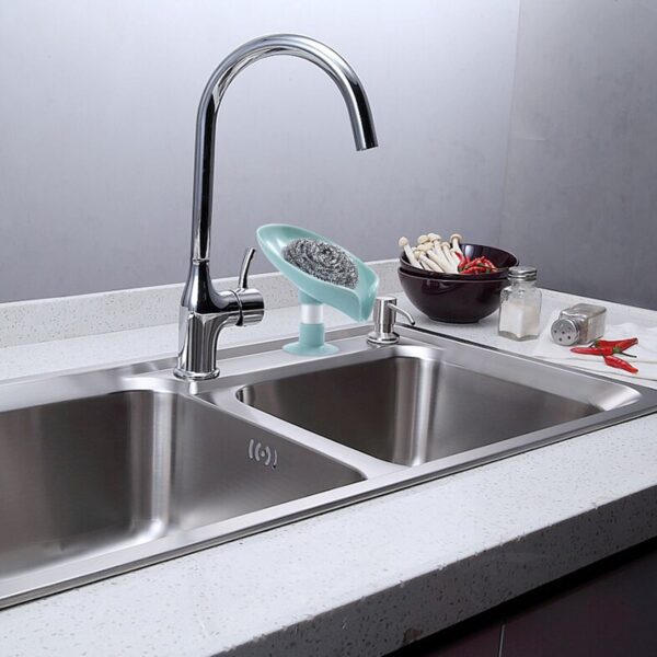 Self Draining Soap Holder for Bathroom Leaf Shape Soap Tray (1PCS) (X820) - Image 6