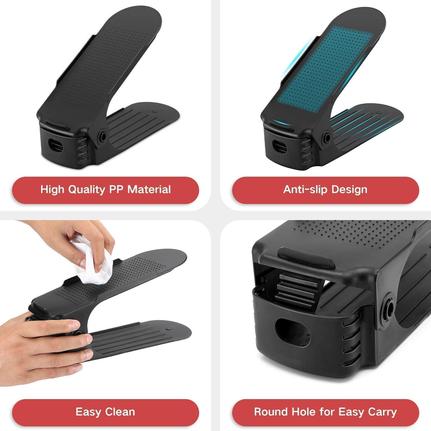 ADJUSTABLE FOLDING SHOE SLOTS ORGANIZER. - Image 5