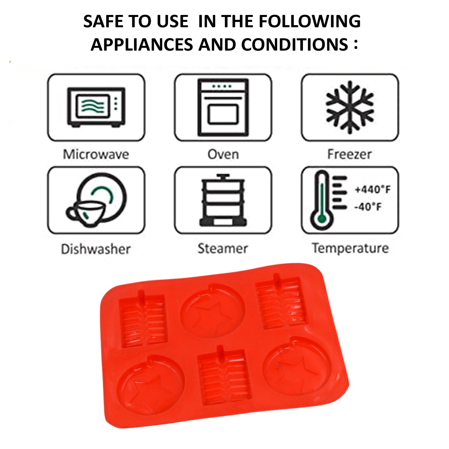 6 Cavity Silicone Mold Tray: Perfect for Chocolates, Cakes & More! - Image 4