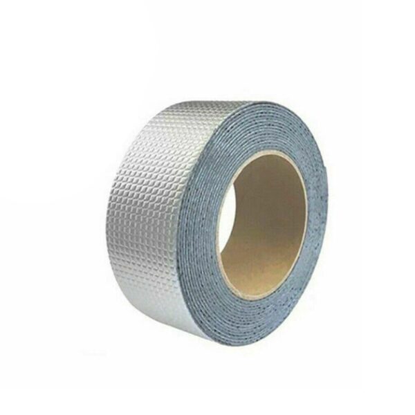 Self-Adhesive Insulation Resistant High Temperature Heat Reflective Aluminium Foil Duct Tape Roll (0.8mm) - Image 4