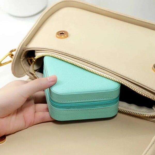 Mini PU Leather jewellery Box for Travel & Storage (X863) - Image 7