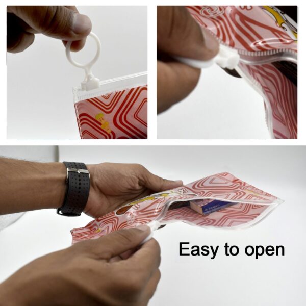 20 Pc Red Printed Pouch For Carrying Stationary Stuffs And All By The Students. - Image 6