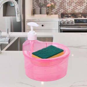 Double Layer Liquid soap Dispenser with Pump and Sponge, ( 2 in 1 ) (X357)