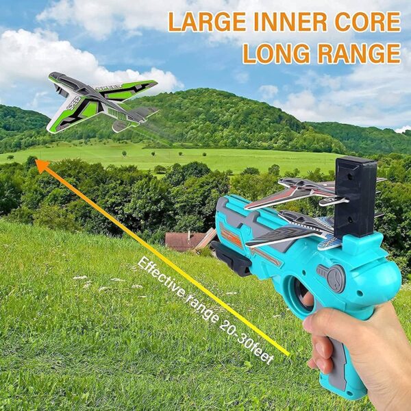 Airplane Launcher Toy with Foam Planes, 5-Pack (X618) - Image 6