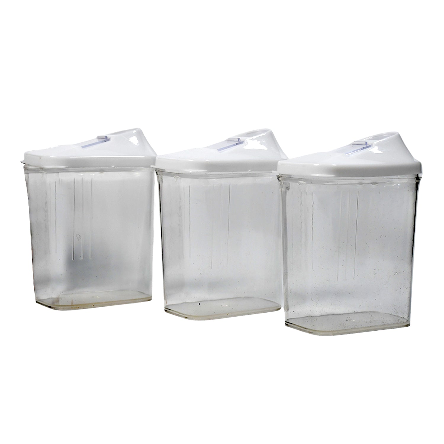 Kitchen Storage Jars & Container Set 3pc , Transparent Jar Set For home & Kitchen Use - Image 4