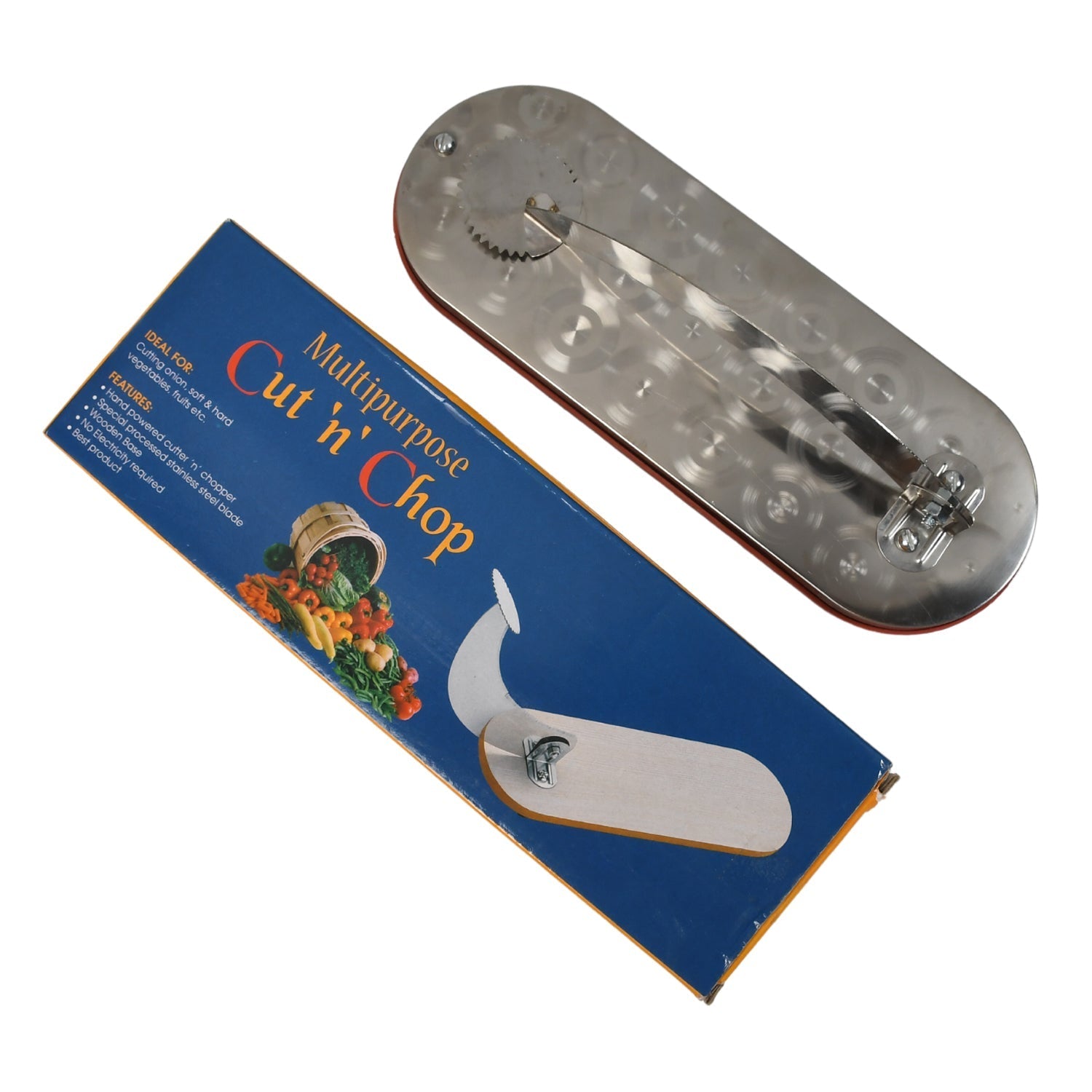 STEEL VEGETABLE CUTTER PREMIUM QUALITY CUTTER FOR FRUIT , VEGETABLE & MEAT CUTTING USE ( Color Box ) - Image 3