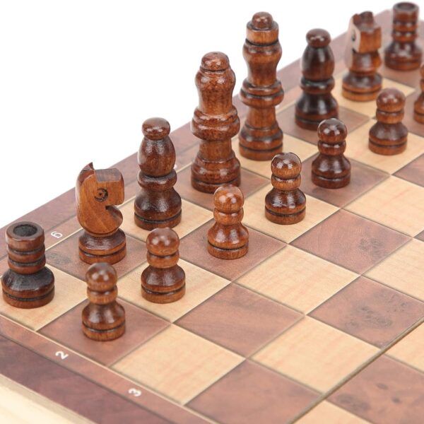 Foldable Wooden Chess Board Set (30  30 Cm  1 Set) (X919) - Image 2