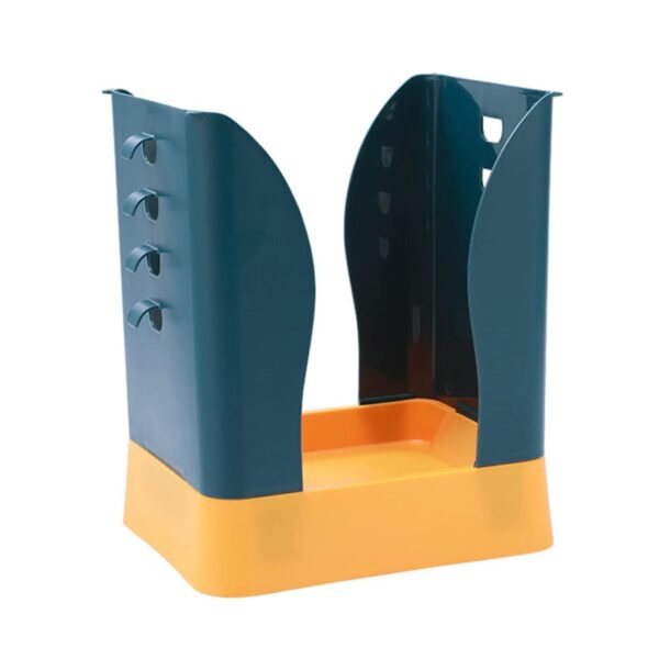 Expandable Trash Can (1 Pc): Plastic, Large Capacity, Kitchen & Bathroom - Image 4