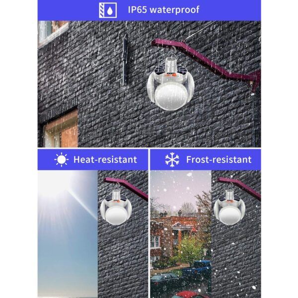 Solar Multi-Functional Emergency LED Light Bulb with USB Charging, (X435) - Image 8
