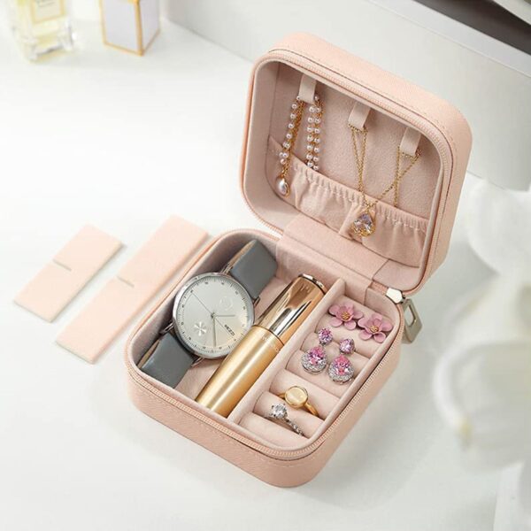 Mini PU Leather jewellery Box for Travel & Storage (X863) - Image 9
