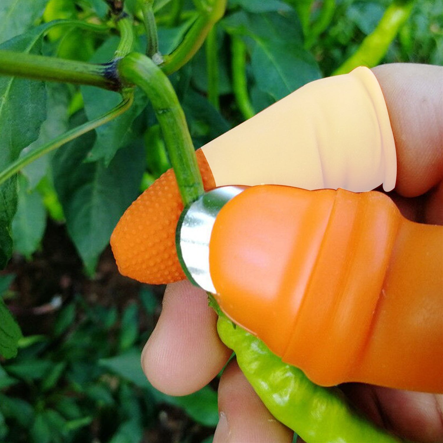 V Thumb Cutter for Peeling & Cutting Vegetables & Fruits (MKK+X77) - Image 3