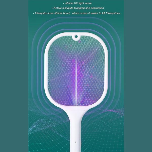 Rechargeable Mosquito Killer Racket with UV Light & USB Charging Base (X558) - Image 4