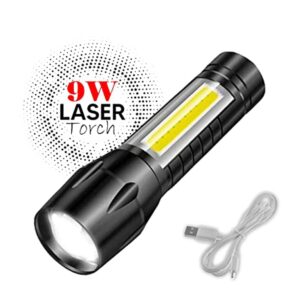 Mini Search Rechargeable LED Long Range Flashlight Emergency Light Torch (X686)